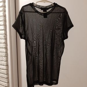 Black Mesh Top